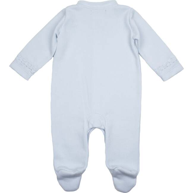 Hand Smocked Footie, Lt.Blue - Footie Pajamas - 3