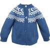 Fair Isle Sweater, Blue - Sweaters - 1 - thumbnail