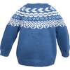 Fair Isle Sweater, Blue - Sweaters - 2 - thumbnail