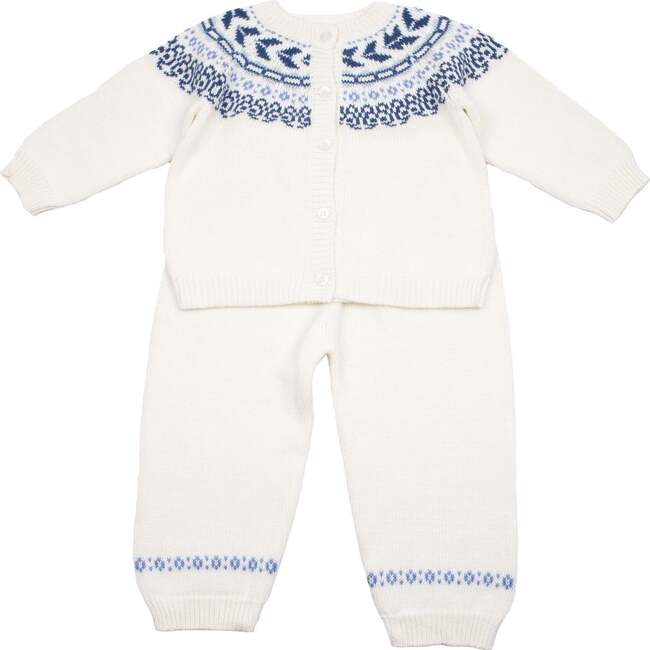 Fair Isle Pant Set, Ivory