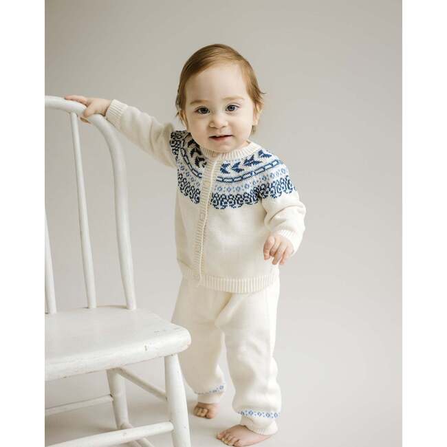 Fair Isle Pant Set, Ivory