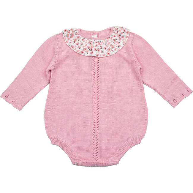 Colette Knit Bubble Romper, Pink