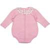 Colette Knit Bubble Romper, Pink - Rompers - 1 - thumbnail