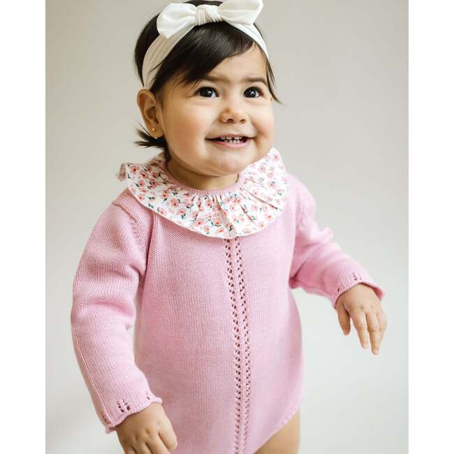 Colette Knit Bubble Romper, Pink