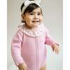 Colette Knit Bubble Romper, Pink - Rompers - 2 - thumbnail