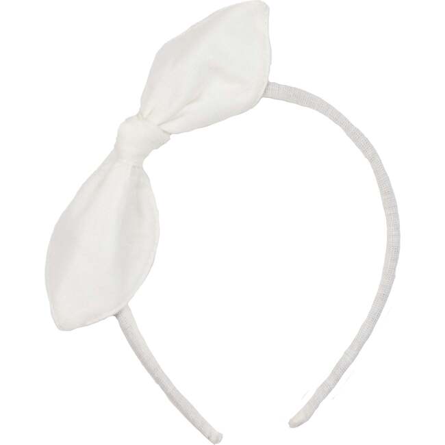 Bow Headband, Ivory