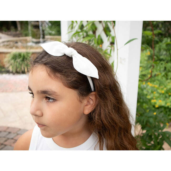 Bow Headband, Ivory