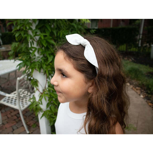 Bow Headband, Ivory - Headbands - 3
