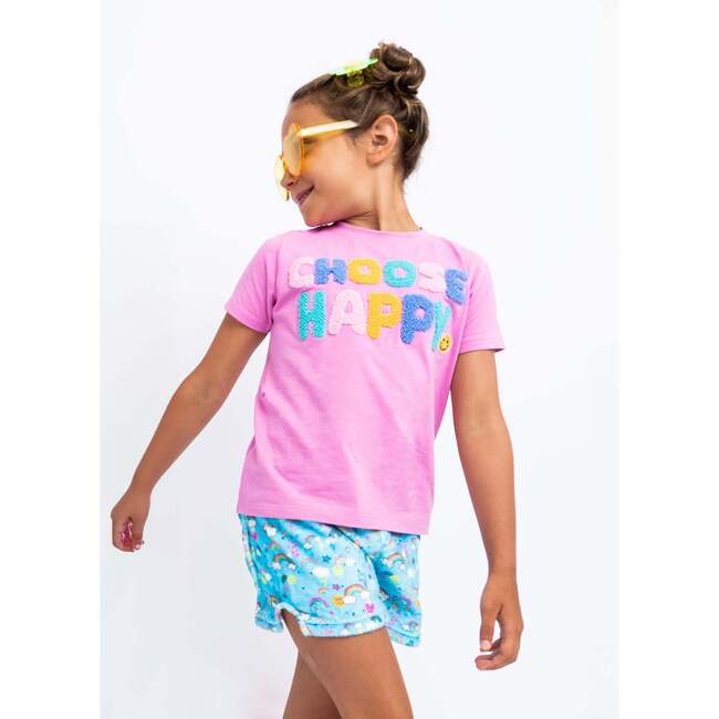 Choose Happy Short Sleeve Tee Pink