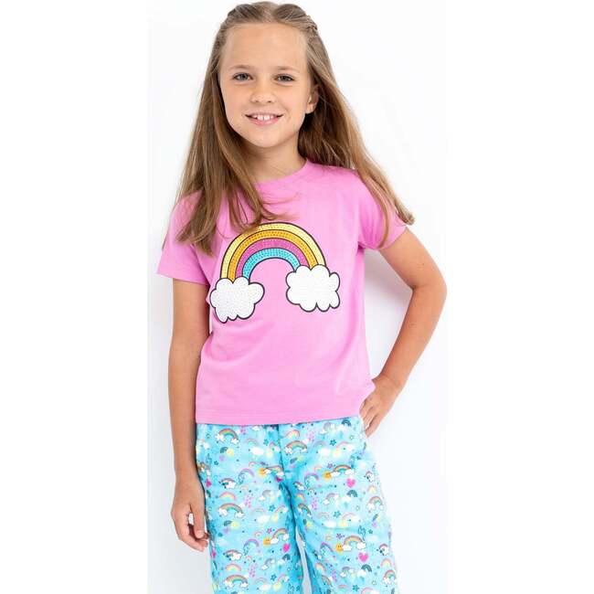 Rainbow Plush Loungewear Pant Blue - Pants - 2