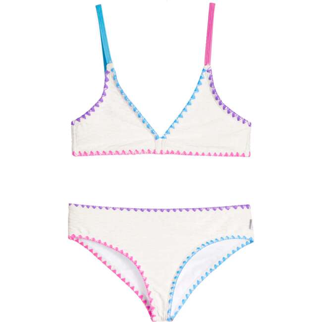Rani Embroidered Bikini Swimsuit White