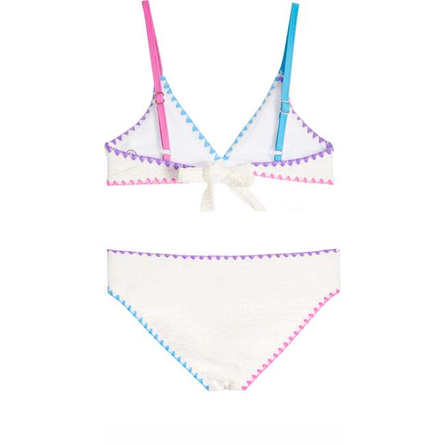Rani Embroidered Bikini Swimsuit White - Two Pieces - 2