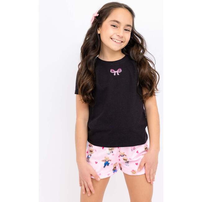 Teddy Bears Lounge Shorts Light Pink