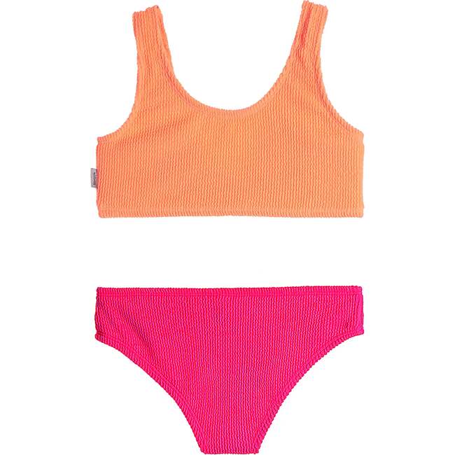 Izy Crinkle Tie Bikini Swimsuit - Watermelon Lipstick Watermelon Lipstick