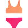 Izy Crinkle Tie Bikini Swimsuit - Watermelon Lipstick Watermelon Lipstick - Two Pieces - 1 - thumbnail