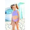 Dina Crinkle Side Cutout One Piece Swimsuit - Amethyst Amethyst - One Pieces - 2 - thumbnail