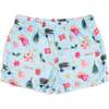Christmas Lounge Shorts Light Blue - Shorts - 1 - thumbnail