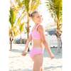 Izy Crinkle Tie Bikini Swimsuit - Pink Stripe Pink Stripe - Two Pieces - 2 - thumbnail