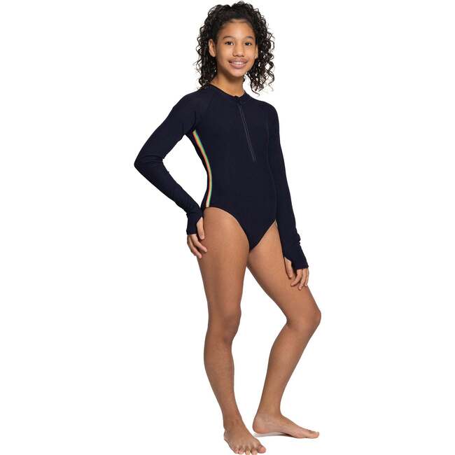 Katinka Long Sleeve Rashguard Swimsuit Black - One Pieces - 3