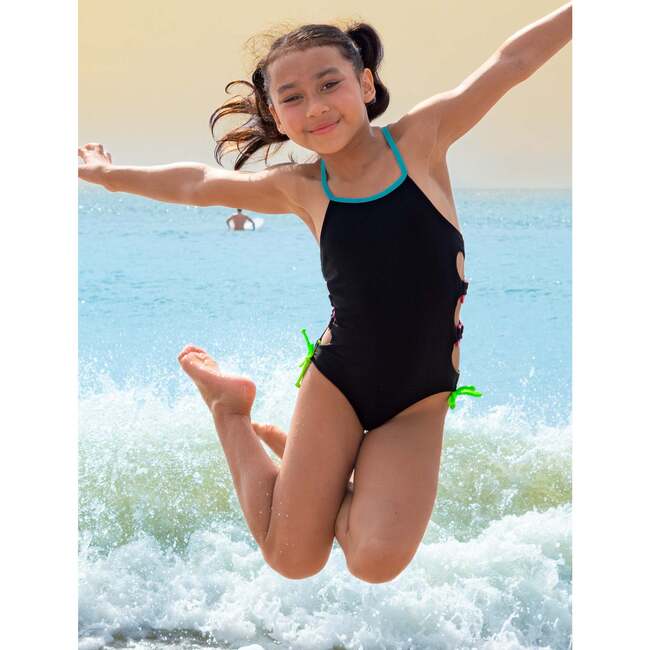 Evie Cut-Out One Piece Swimsuit Black