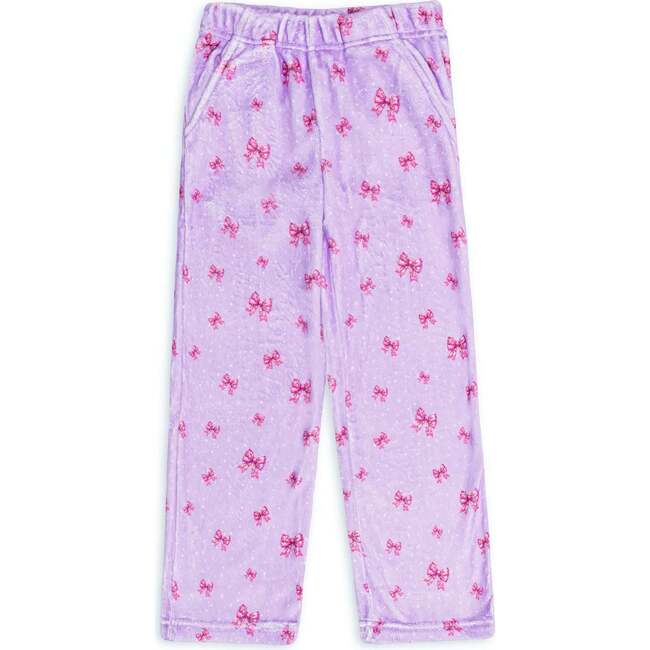 Holiday Bows Loungewear Pant Lavender
