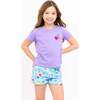 Cherry Hearts Short Sleeve Tee Lavender - T-Shirts - 1 - thumbnail