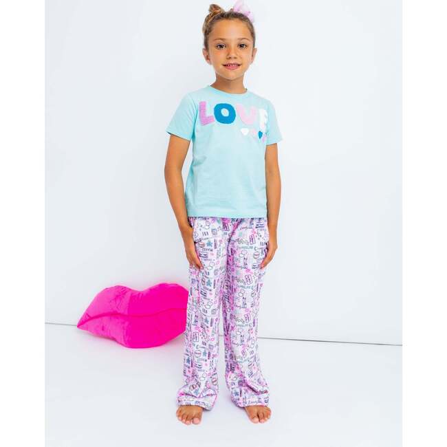 Love Short Sleeve Tee Aqua - T-Shirts - 4