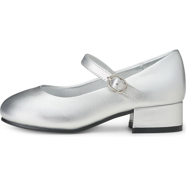 Sabine Leather Dress Shoes, Silver