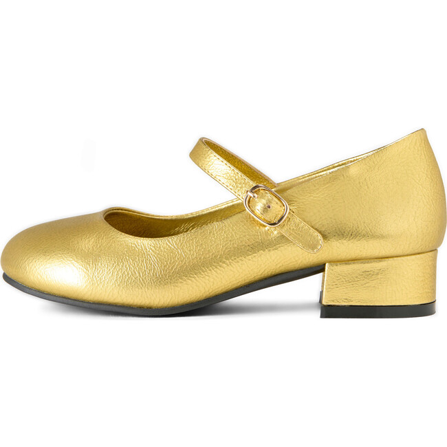 Sabine Leather Dress Shoes, Gold