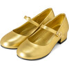 Sabine Leather Dress Shoes, Gold - Dress Shoes - 2 - thumbnail