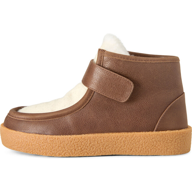 Kai Leather Boots, Brown/White