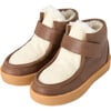 Kai Leather Boots, Brown/White - Boots - 2 - thumbnail