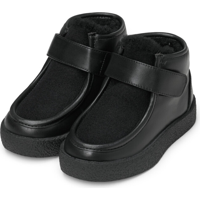 Kai Leather Boots, Black/Black