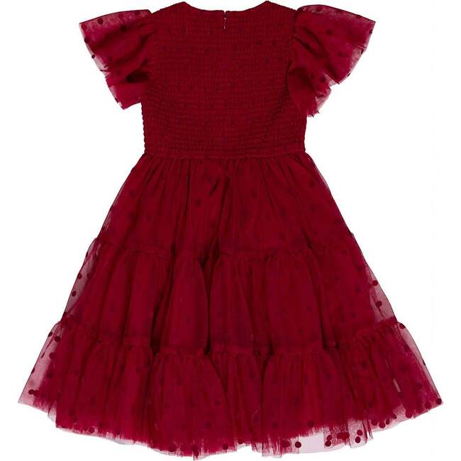 Mini Solange Dress in Burgundy Tulle - Dresses - 2