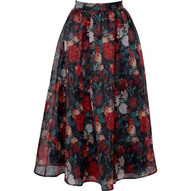 Vanessa Skirt in Midnight Roses