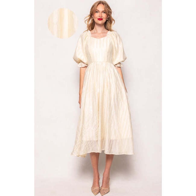 Tindra Dress in Cream Sequin - Dresses - 2
