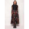 Vanessa Skirt in Midnight Roses - Skirts - 2 - thumbnail