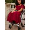 Mini Solange Dress in Burgundy Tulle - Dresses - 4 - thumbnail