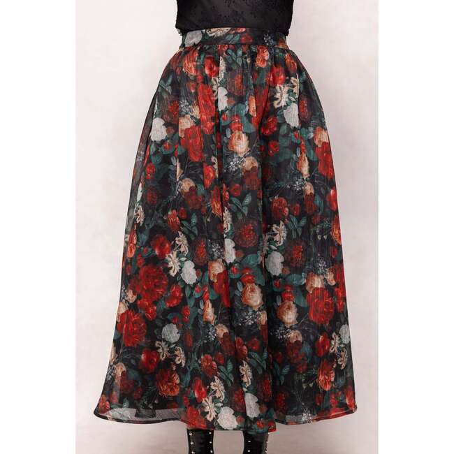 Vanessa Skirt in Midnight Roses - Skirts - 4