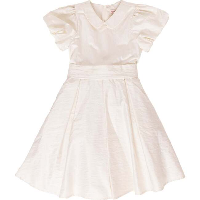 Mini Wrenley Dress in Cream Taffeta