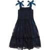 Mini Isadora Dress in Navy & Black - Dresses - 1 - thumbnail
