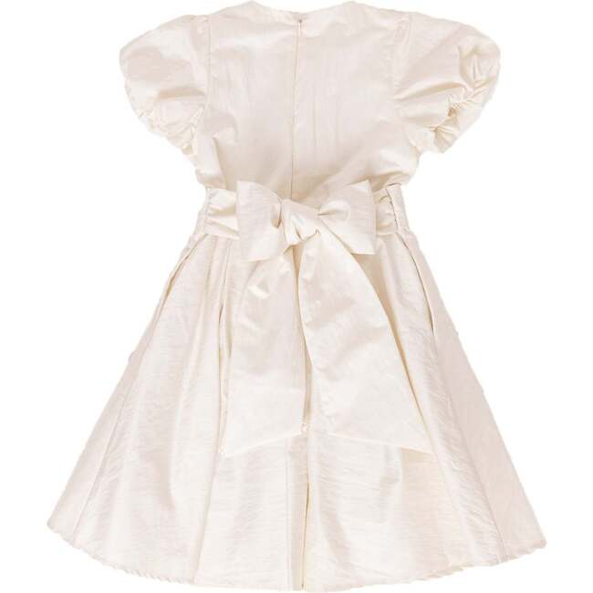 Mini Wrenley Dress in Cream Taffeta - Dresses - 2