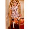 Mini Aveline Dress in Red & Green Rustic Floral - Dresses - 2 - thumbnail