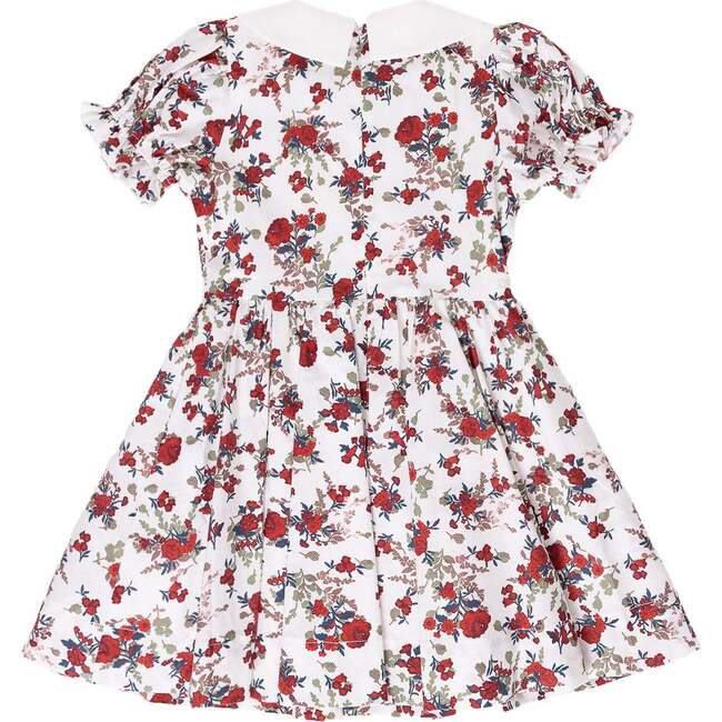 Mini Aveline Dress in Red & Green Rustic Floral - Dresses - 3