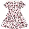 Mini Aveline Dress in Red & Green Rustic Floral - Dresses - 3 - thumbnail