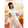 Mini Wrenley Dress in Cream Taffeta - Dresses - 4 - thumbnail