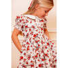 Mini Aveline Dress in Red & Green Rustic Floral - Dresses - 4 - thumbnail