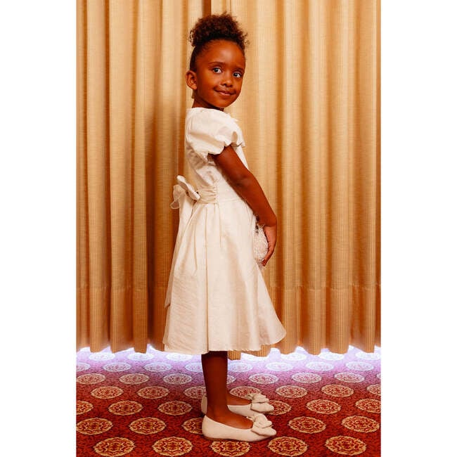 Mini Wrenley Dress in Cream Taffeta - Dresses - 6