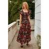 Winnie Dress in Midnight Roses - Dresses - 2 - thumbnail