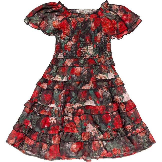 Mini Winnie Dress in Midnight Roses